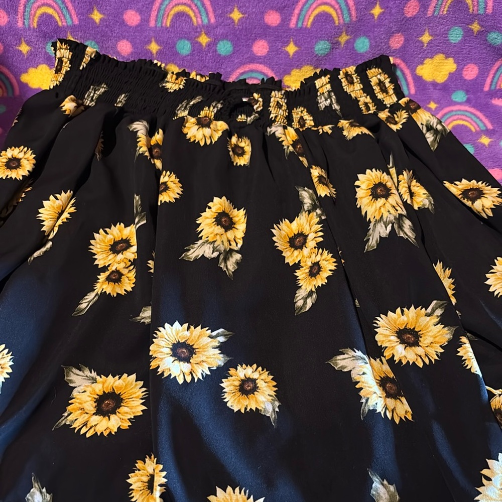 Rue 21 Off The Shoulder Sunflower Top
